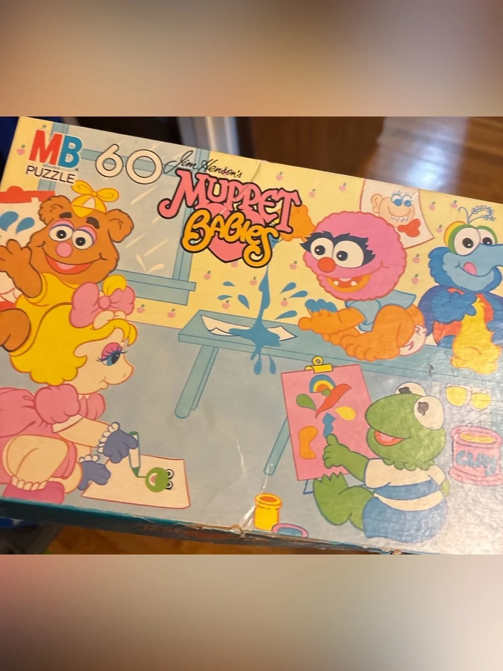 MB Puzzle Jim Henson's Muppet Babies 60-Piece Kids Puzzle - Blue